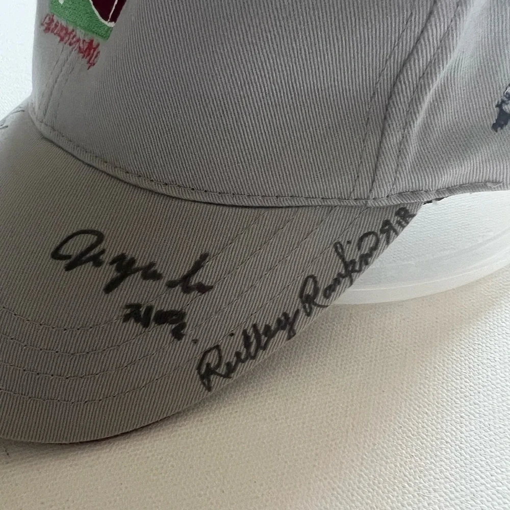 NWT Women's Gray Kraft Nabisco Championship Cap signed by Reilly Rankin LPGA